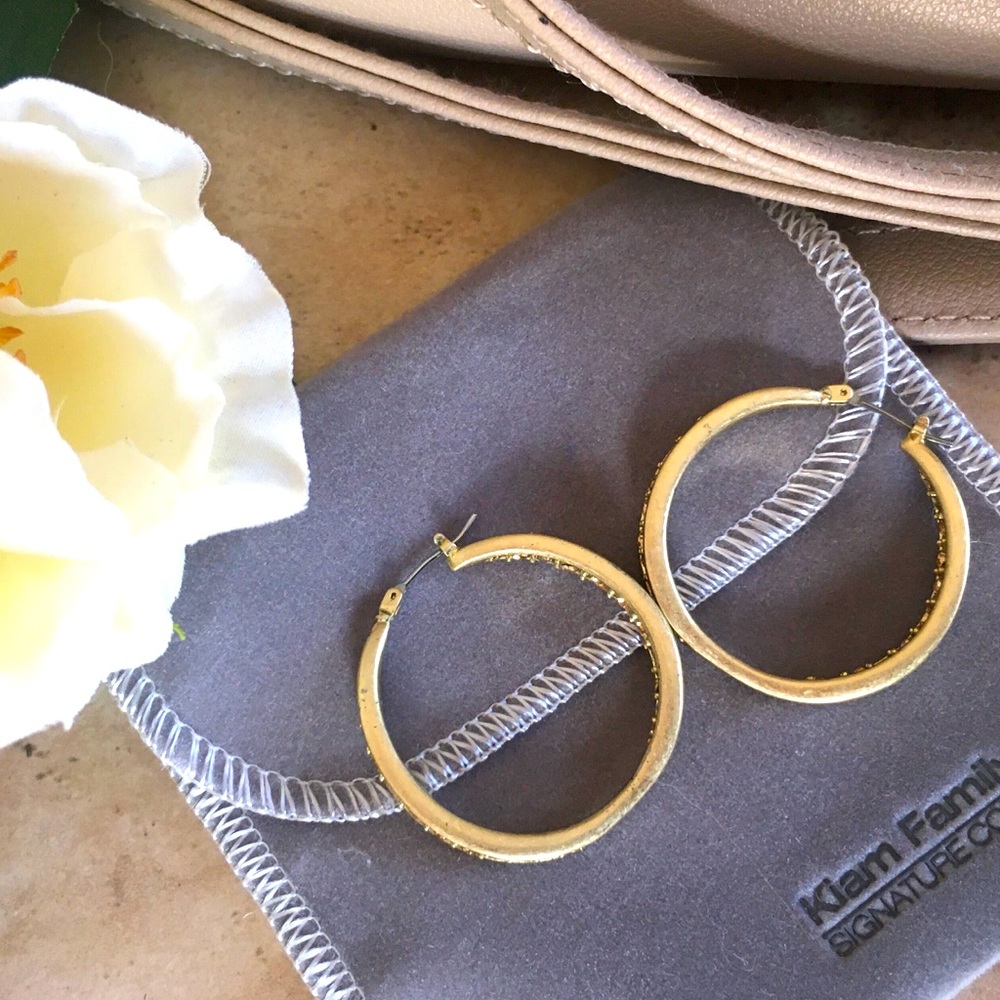 Lia Sophia Kiam Collection Gold Hoop Earrings